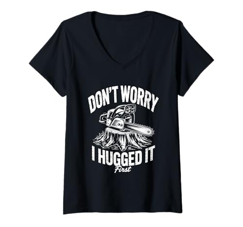 Damen Lustige Baumzucht Memes Humor Baumpfleger T-Shirt mit V-Ausschnitt Damen Lustige Baumzucht Memes Humor Baumpfleger T-Shirt mit V-Ausschnitt von Arborist Tree Risk Management