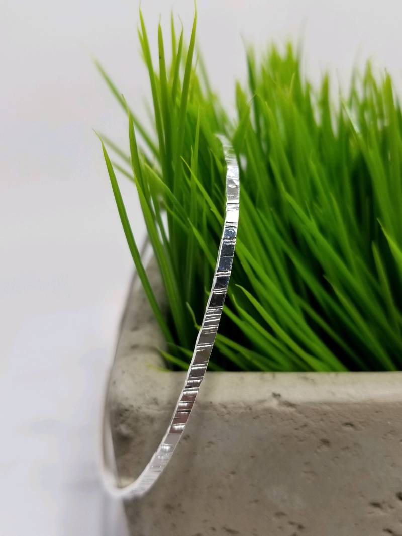 Strukturierter Armreif Aus Sterlingsilber von ArbotiqueDesigns