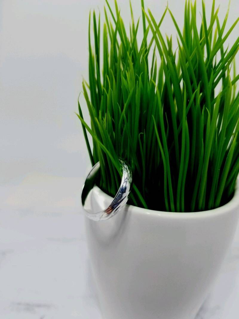 Swirl Pattern Ring - Sterling Silber/925 Stapel Stapelring von ArbotiqueDesigns