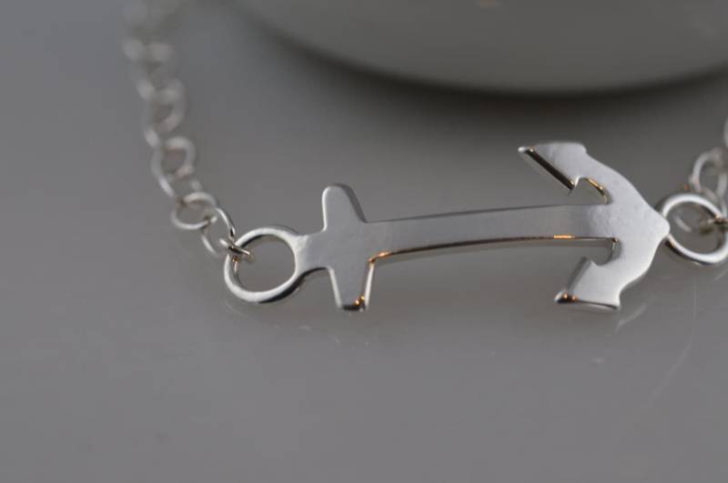 sterling Silber Anker Armband von ArbotiqueDesigns