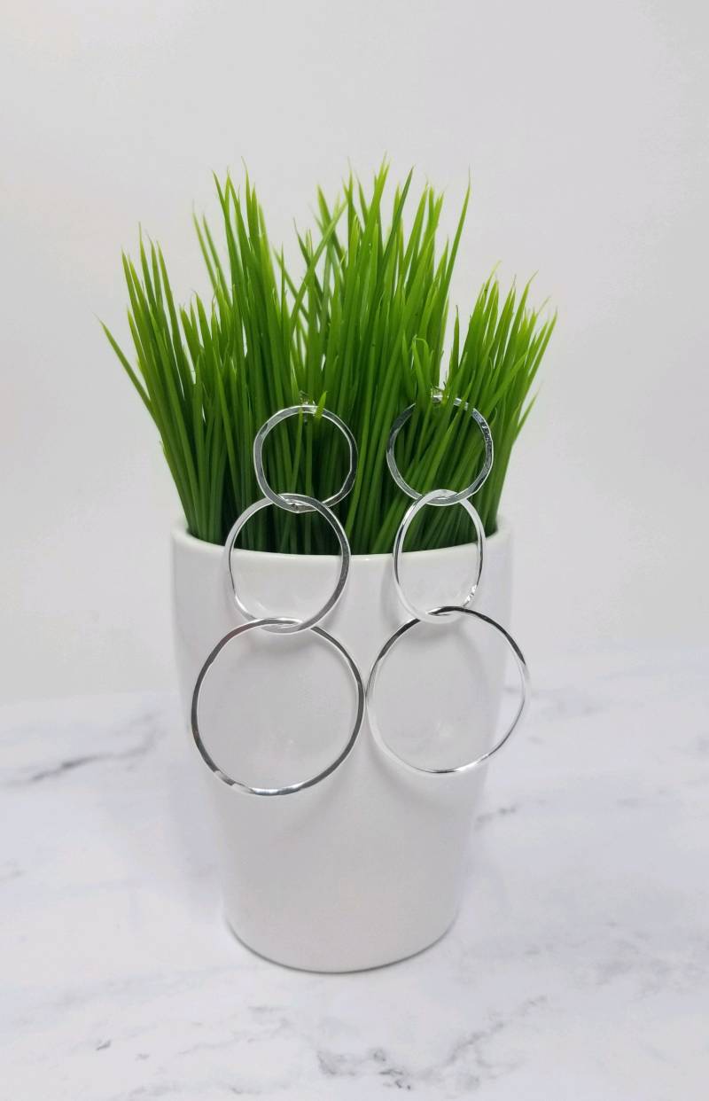 sterling Silber Dreifach Creolen von ArbotiqueDesigns