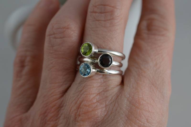 sterling Silber Peridot Ring - August Geburtsstein von ArbotiqueDesigns