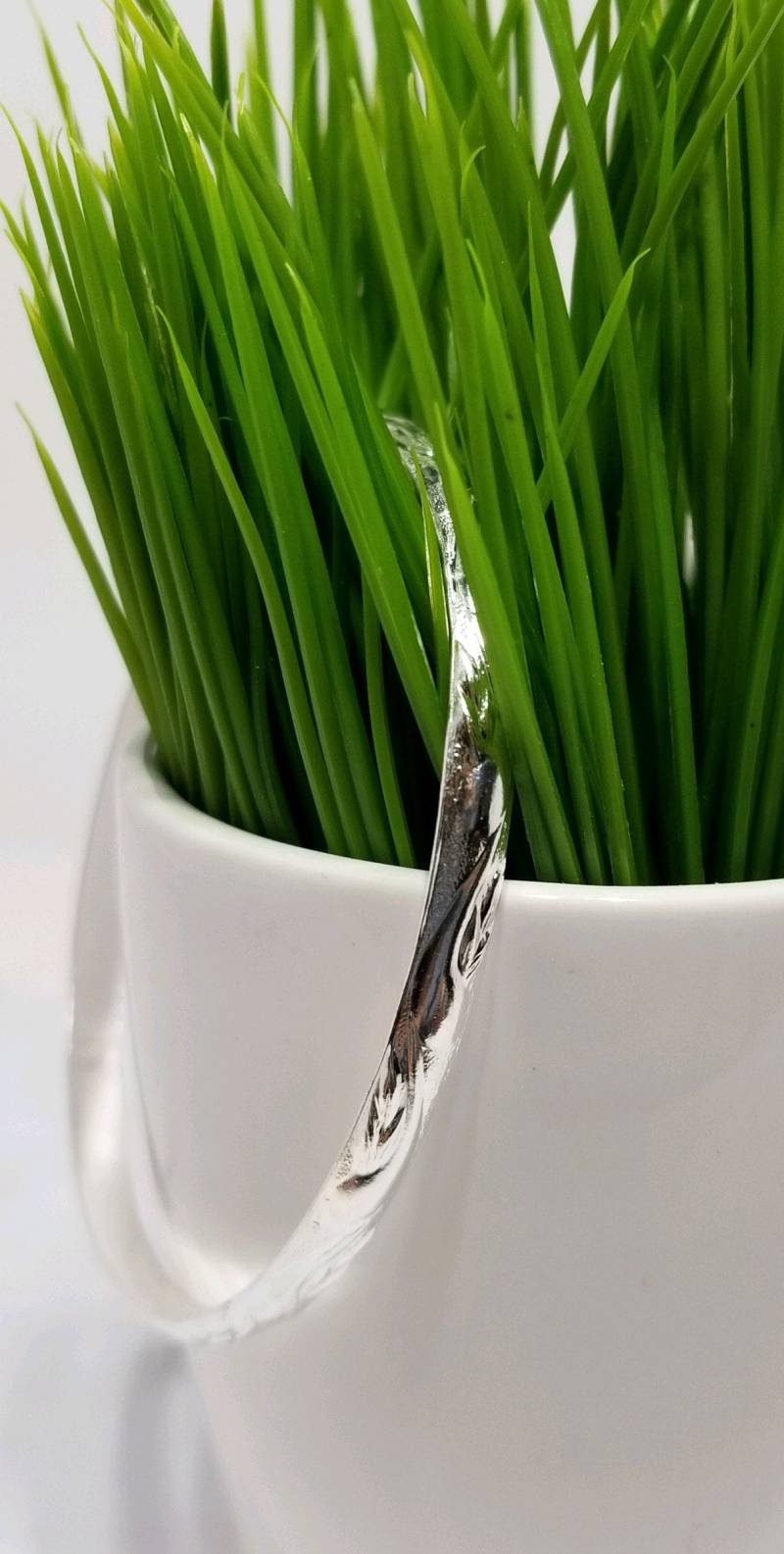 sterling Silber Swirl Muster Armreif von ArbotiqueDesigns