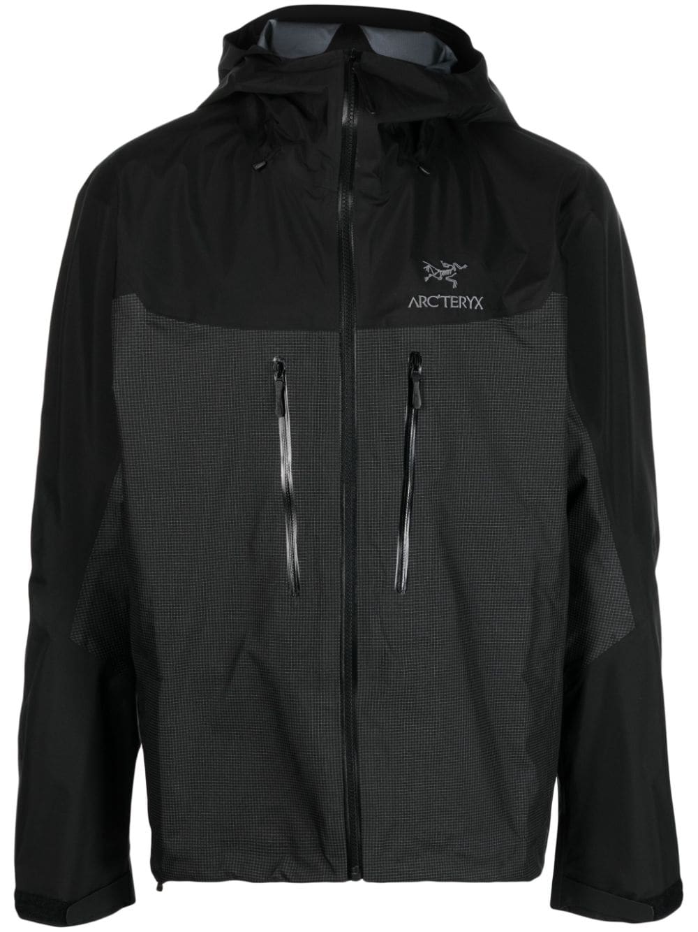 Arc'teryx Alpha Kapuzenjacke mit Logo-Stickerei - Schwarz von Arc'teryx