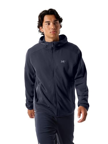 Arc'teryx Kyanite Herren-Kapuzenpullover | warmer Polartec-Stretch-Fleece-Hoodie Midlayer | feuchtigkeitsableitender Kapuzenpullover für Herren | schwarzer Saphir, Größe XL von Arc'teryx