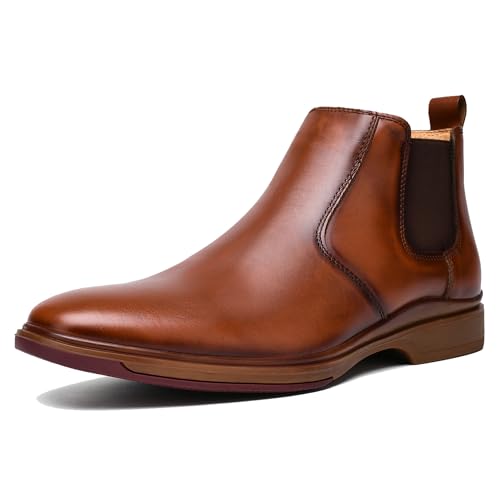 ArcBrothers Chelsea-Stiefel für Herren, bequeme Leder-Stiefeletten zum Hineinschlüpfen, für lässige und formelle Anlässe, Braun, 48 EU ArcBrothers Chelsea-Stiefel für Herren, bequeme Leder-Stiefeletten zum Hineinschlüpfen, für lässige und formelle Anlässe, Braun, 48 EU von ArcBrothers