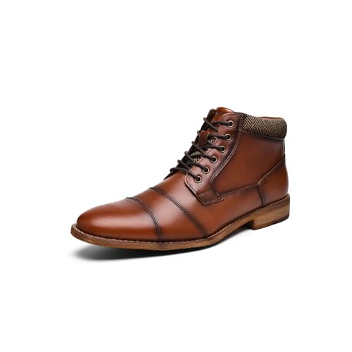 Herren Kleid Stiefel Mode Kleid Stiefel Für Männer Oxford Stiefeletten Schwarz Kleid Stiefel Echtes Leder Klassische Brogue-Stil, Hellbraun, 42 EU Herren Kleid Stiefel Mode Kleid Stiefel Für Männer Oxford Stiefeletten Schwarz Kleid Stiefel Echtes Leder Klassische Brogue-Stil, Hellbraun, 42 EU von ArcBrothers