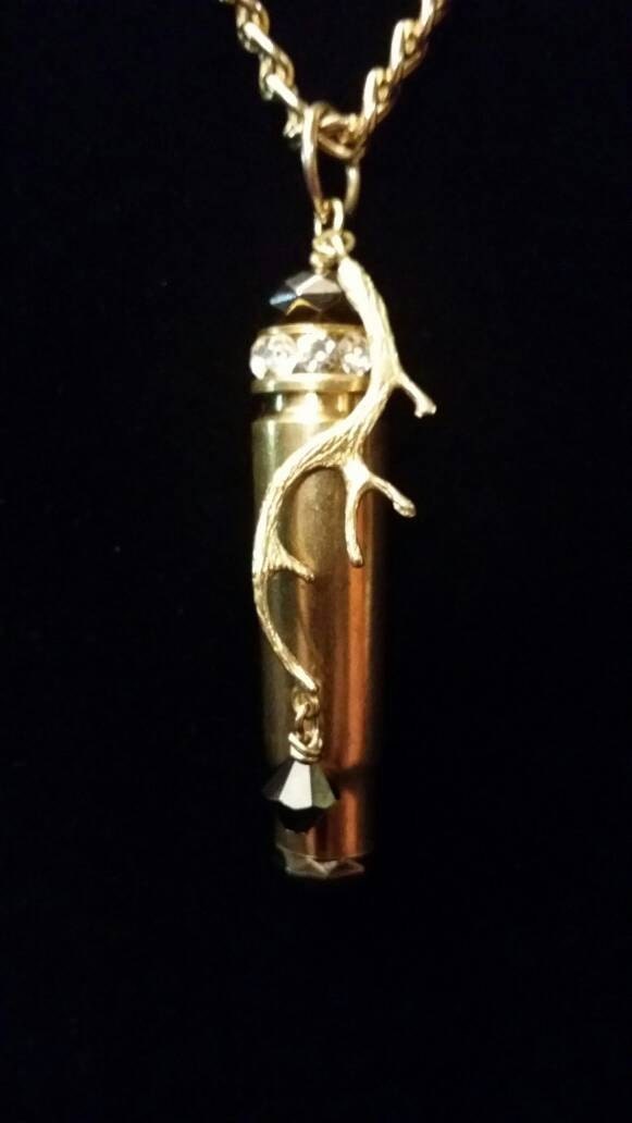 Ak-47/Sks Patronenhülse Aus Messing Und Hirschgeweihkette von ArcaneAddiction