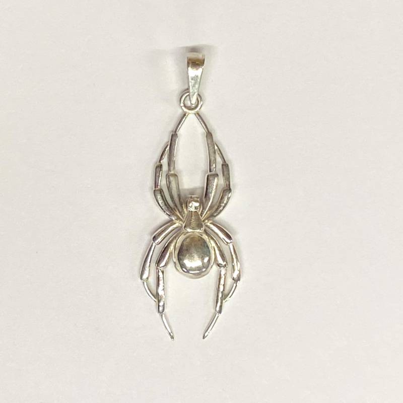 Massiver Sterling Silber Spinne Anhänger von ArcanumDesigns