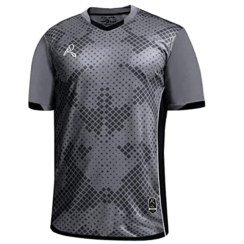 SOL Athletic Sporttrikot für Herren, kühlend, atmungsaktiv, bequem, Schwarz/Grau, XL von Arcarius