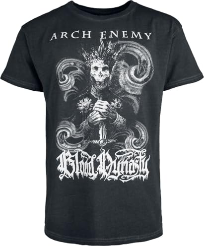 Arch Enemy Bloody Wave - Glow In The Dark Männer T-Shirt anthrazit M 100% Baumwolle Band-Merch, Bands von Arch Enemy