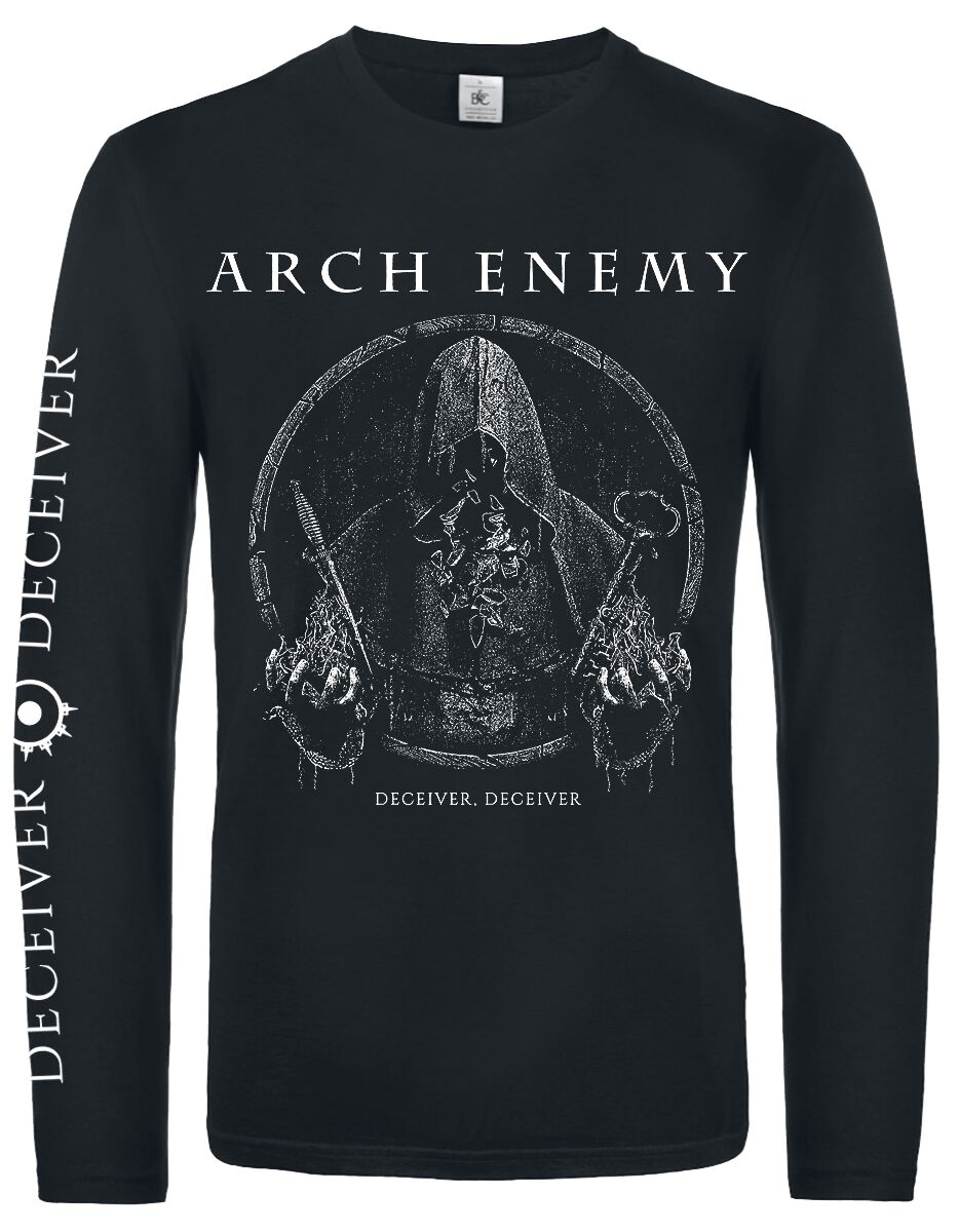 Arch Enemy Langarmshirt - Deceiver - S bis XXL - für Männer - Größe L - schwarz  - Lizenziertes Merchandise! von Arch Enemy