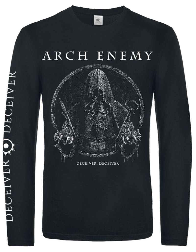 Arch Enemy Langarmshirt - Deceiver - S bis XXL - für Männer - Größe M - schwarz  - Lizenziertes Merchandise! von Arch Enemy