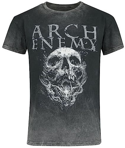 Arch Enemy Set The Flames Männer T-Shirt grau L 100% Baumwolle Band-Merch, Bands, Totenköpfe von Arch Enemy