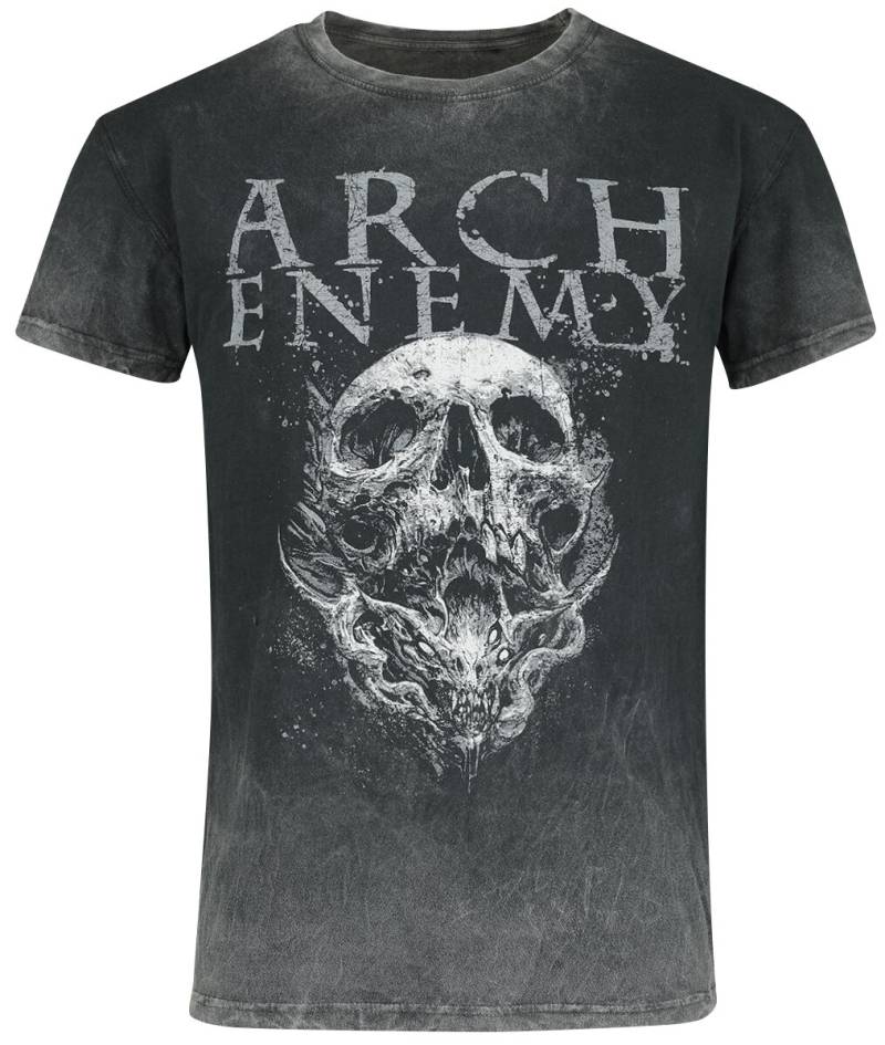 Arch Enemy Set The Flames T-Shirt grau in L von Arch Enemy