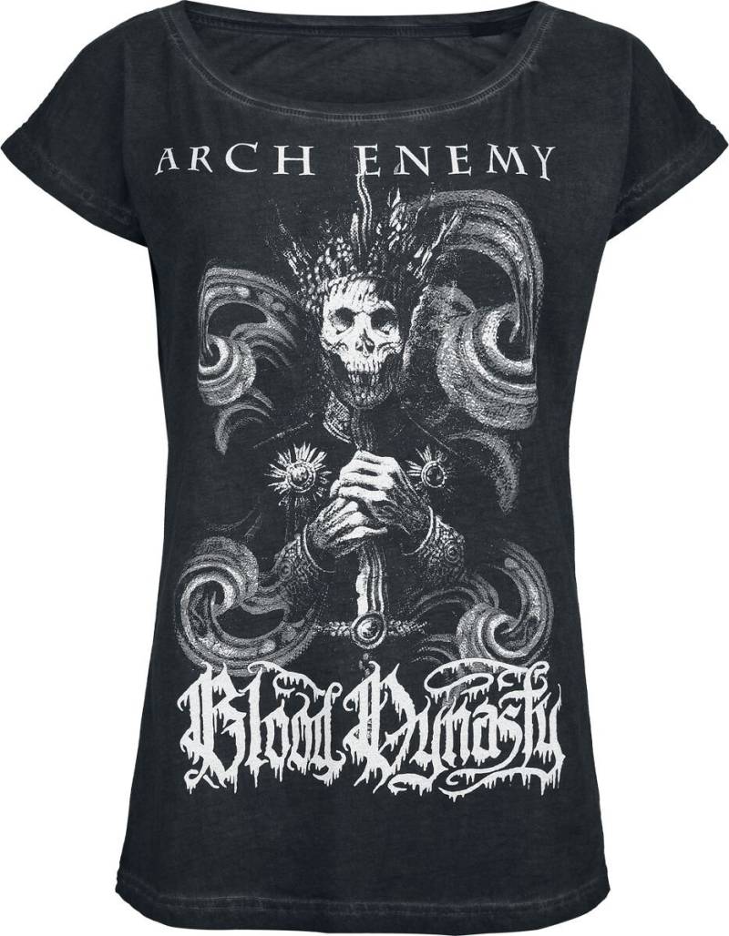 Arch Enemy T-Shirt - Bloody Wave - Glow In The Dark - S bis 3XL - für Damen - Größe L - anthrazit  - EMP exklusives Merchandise! von Arch Enemy