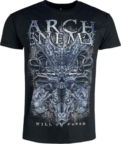 Arch Enemy Will to Power Männer T-Shirt schwarz L 100% Baumwolle Band-Merch, Bands von Arch Enemy