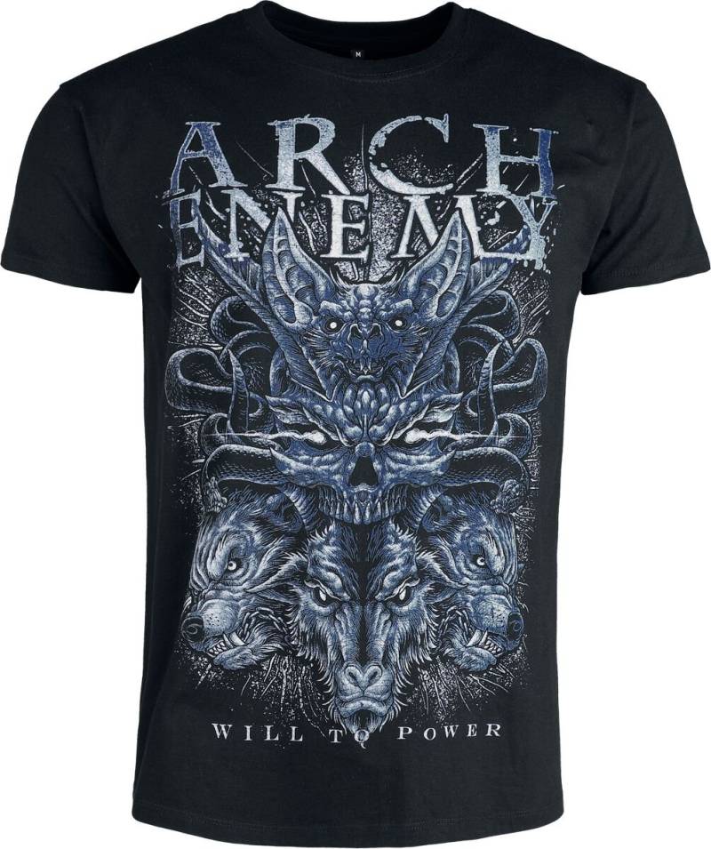 Arch Enemy Will to power T-Shirt schwarz in XL von Arch Enemy