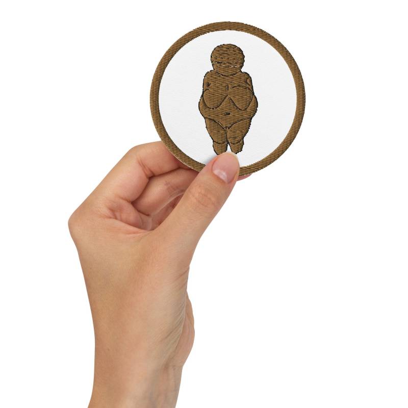 Embroidered Patch "Venus Von Willendorf" von ArchaeologyUniverse
