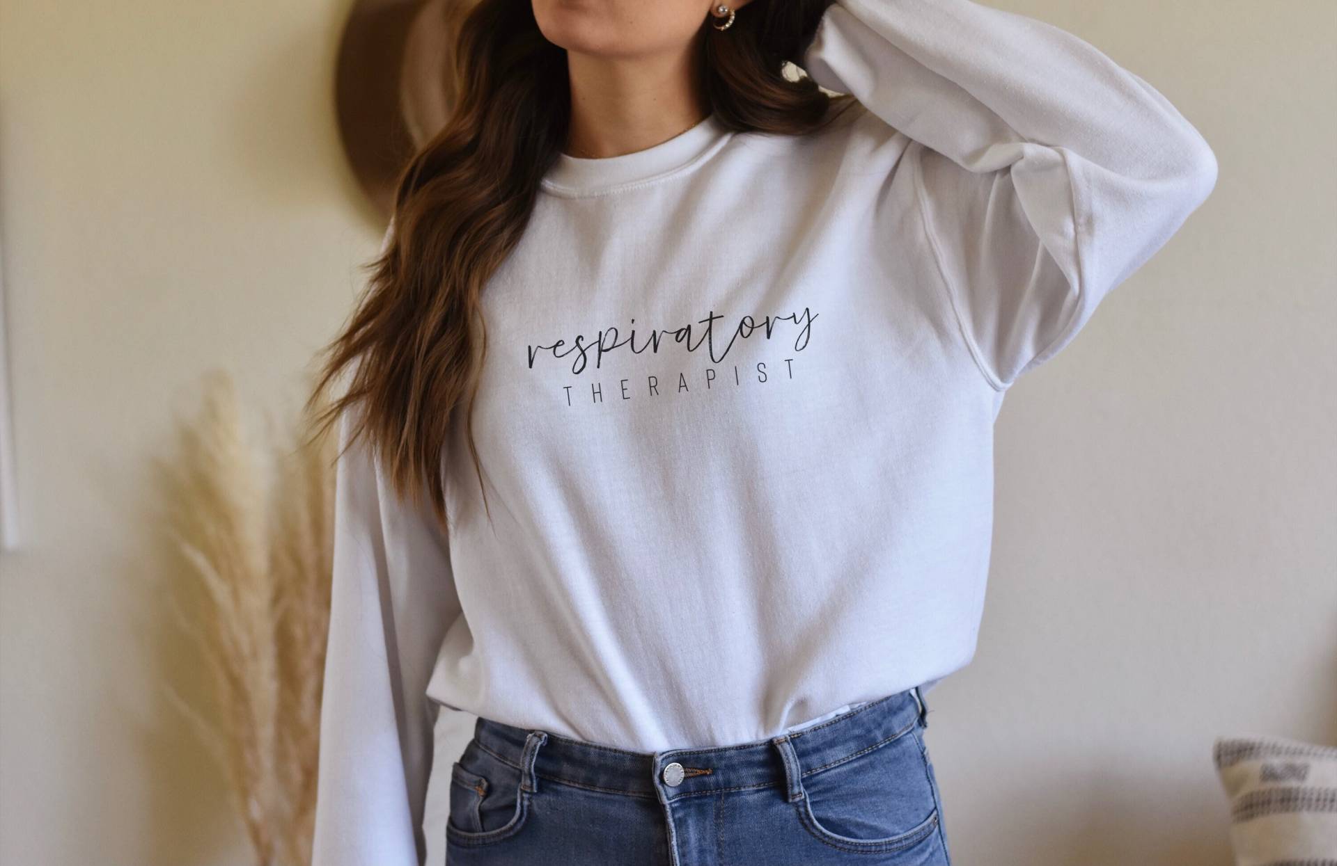 Handgeschriebenes Atmungstherapeut Sweatshirt, Rt Crewneck Zukünftige Atemtherapie Studenten Geschenk Comfy Rt Lunge Atmungstherapie Med von Archaro