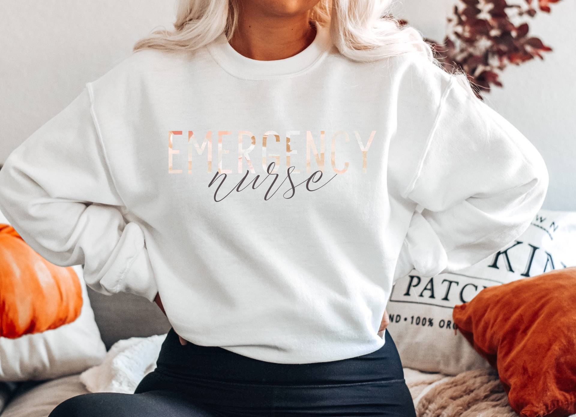 Notfall-Krankenschwester Sweatshirt, Er Krankenschwester Sweatshirt Bequem Für Notaufnahme Rn, Neue Grad Student Geschenk Ed Notfall Abteilung Leben von Archaro