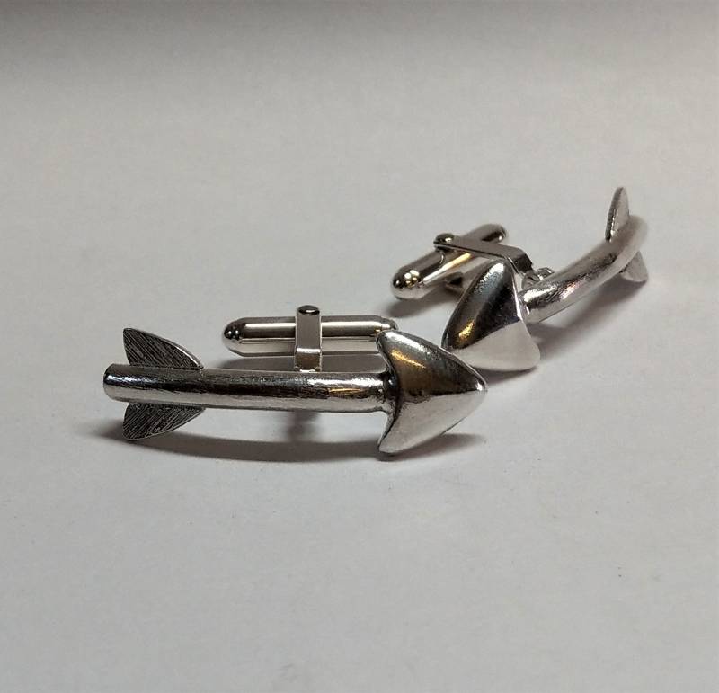 Manschettenknöpfe Aus Silber Mit Pfeilen Bogenschießen Schmuck von ArchersJewellery
