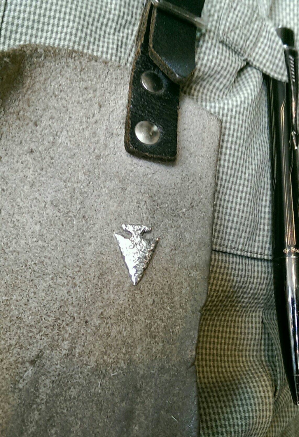 Pfeilspitze Aus Oxidiertem Sterlingsilber Bogenschützenschmuck von ArchersJewellery