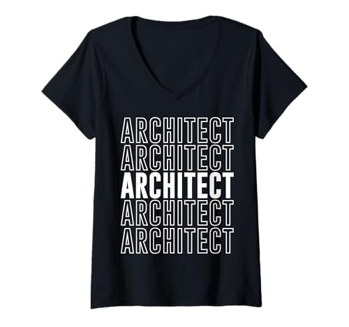 Damen Architekt T-Shirt mit V-Ausschnitt Damen Architekt T-Shirt mit V-Ausschnitt von Architect Apparel
