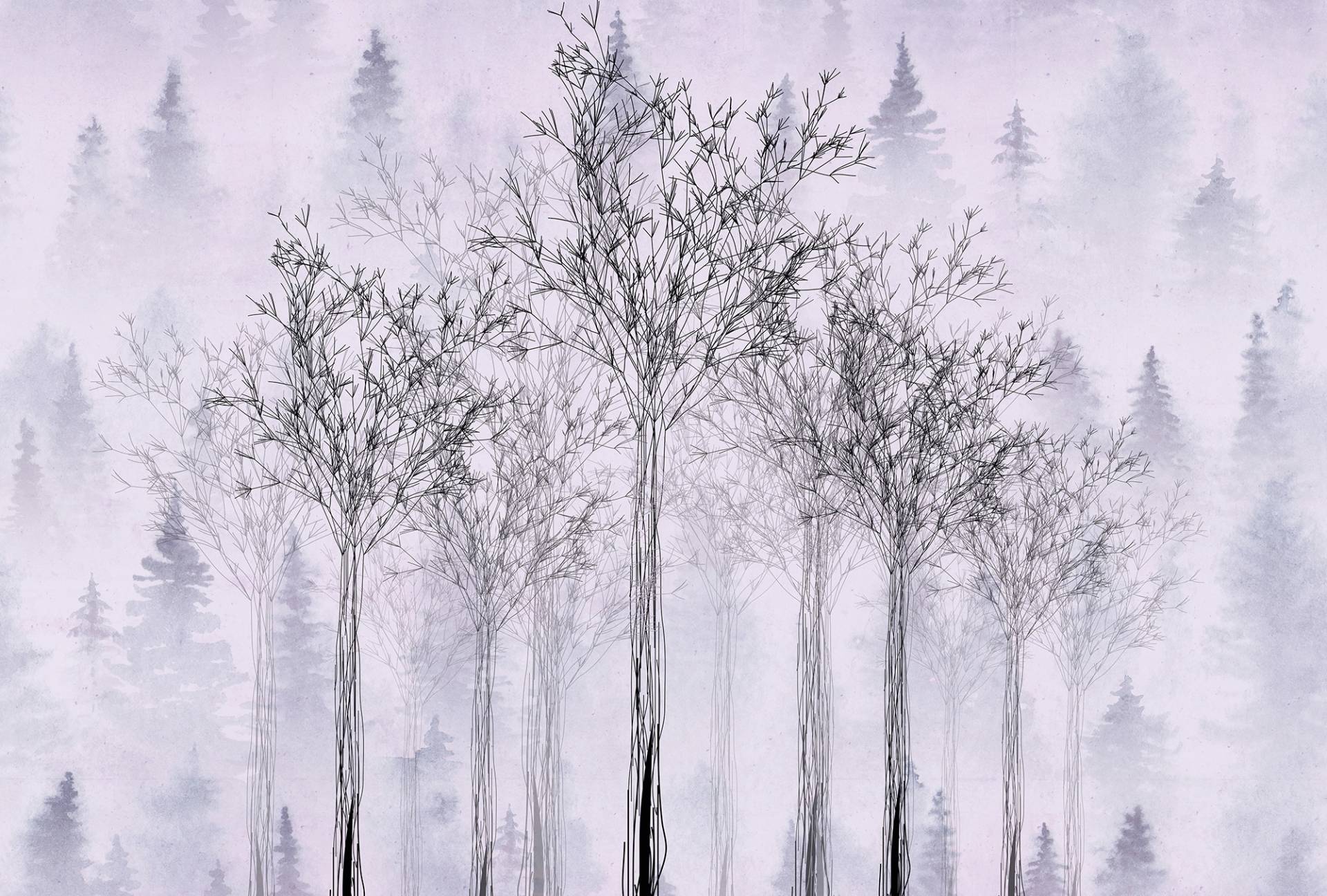 Architects Paper Fototapete "Atelier 47 Trees Artwork 2", Wald von Architects Paper