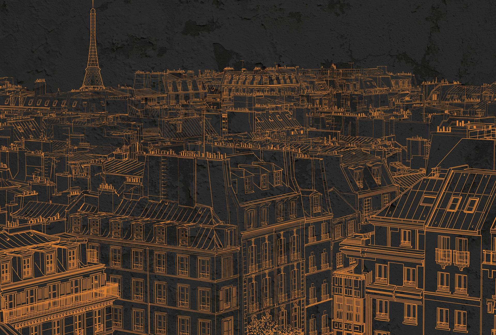 Architects Paper Fototapete "Atelier 47 View of Paris 1", Stadt, Vlies, Wand, Schräge, Decke von Architects Paper