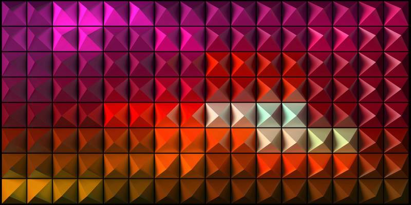 Architects Paper Fototapete "Colourfull 3D Blocks" Vlies, Wand, Schräge von Architects Paper