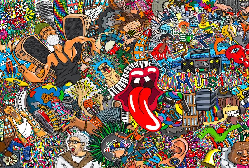 Architects Paper Fototapete "Grafity" Vlies, Wand, Schräge von Architects Paper