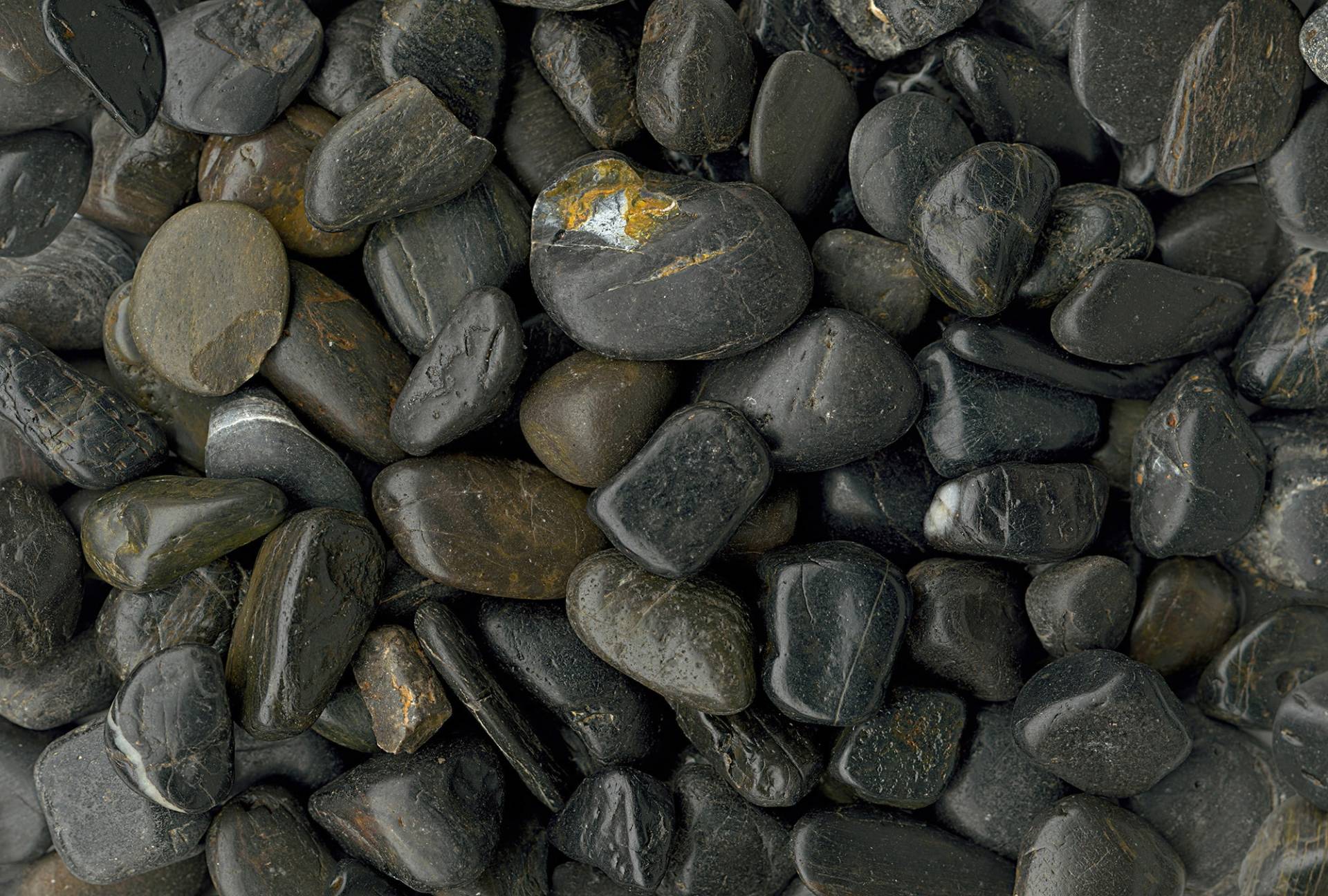 Architects Paper Fototapete "Pebble Stone Black" Vlies, Wand, Schräge von Architects Paper