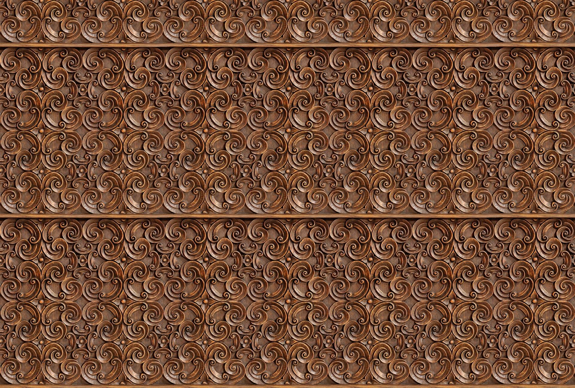 Architects Paper Fototapete "Wooden Ornament" Vlies, Wand, Schräge von Architects Paper