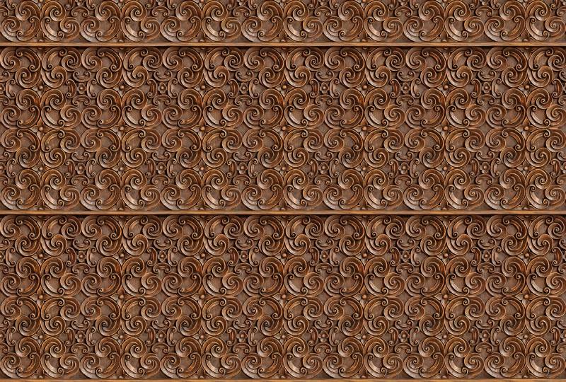 Architects Paper Fototapete "Wooden Ornament" Vlies, Wand, Schräge von Architects Paper