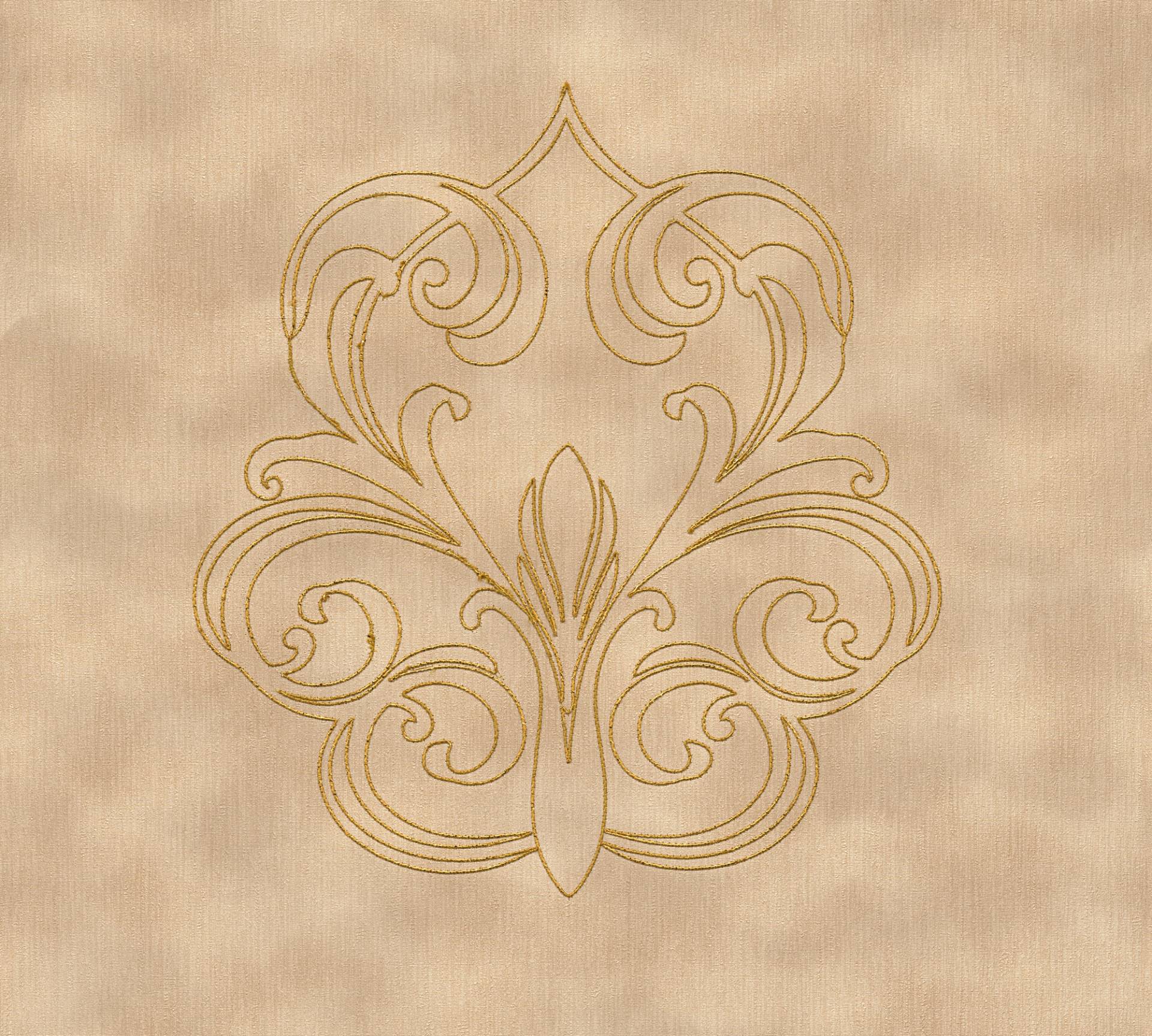 Architects Paper Vliestapete "Nobile" Barock  bestickt strukturiert Barocktapete Vlies Tapeten Wohnzimmer Schlafzimmer Küche modern Design von Architects Paper