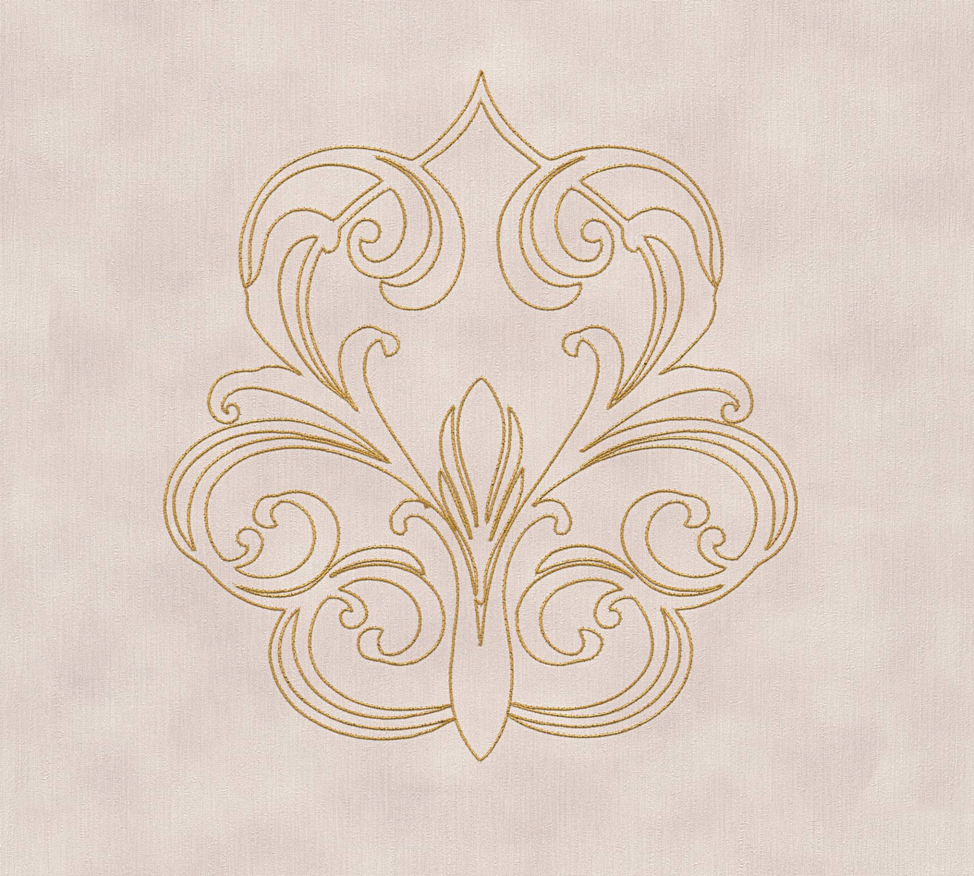 Architects Paper Vliestapete "Nobile" Barock  bestickt strukturiert Barocktapete Vlies Tapeten Wohnzimmer Schlafzimmer Küche modern Design von Architects Paper