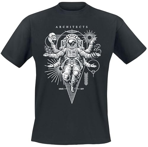 Architects Space God Männer T-Shirt schwarz XXL 100% Baumwolle Band-Merch, Bands von Architects