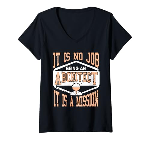 Damen Es ist kein Job, Architekt zu Sein, es IST EIN Missionsgeschenk T-Shirt mit V-Ausschnitt Damen Es ist kein Job, Architekt zu Sein, es IST EIN Missionsgeschenk T-Shirt mit V-Ausschnitt von Architecture Designs Shirt Merch & Co.