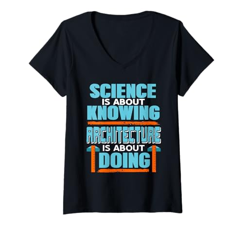 Damen In der Wissenschaft geht es darum zu wissen, DASS es bei Architektur darum geht, Gegenwart zu tun T-Shirt mit V-Ausschnitt Damen In der Wissenschaft geht es darum zu wissen, DASS es bei Architektur darum geht, Gegenwart zu tun T-Shirt mit V-Ausschnitt von Architecture Designs Shirt Merch & Co.