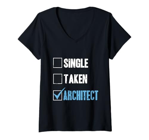 Damen Retro-Vintage-Status-Architekt, lustiges Design, Geschenk T-Shirt mit V-Ausschnitt Damen Retro-Vintage-Status-Architekt, lustiges Design, Geschenk T-Shirt mit V-Ausschnitt von Architecture Designs Shirt Merch & Co.