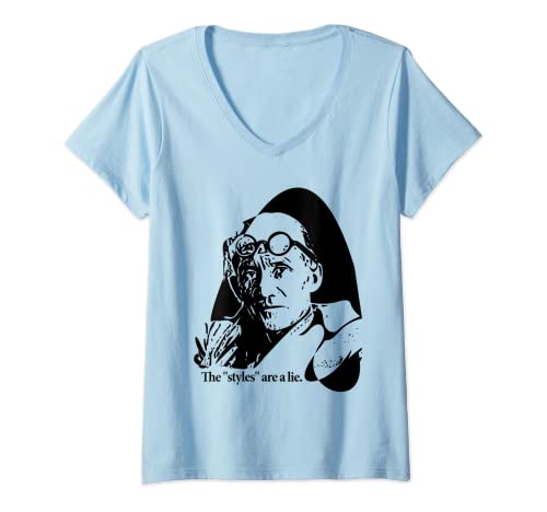 Damen Die Styles sind ein cooles Corbusier-T-Shirt T-Shirt mit V-Ausschnitt von ArchitectureGuru