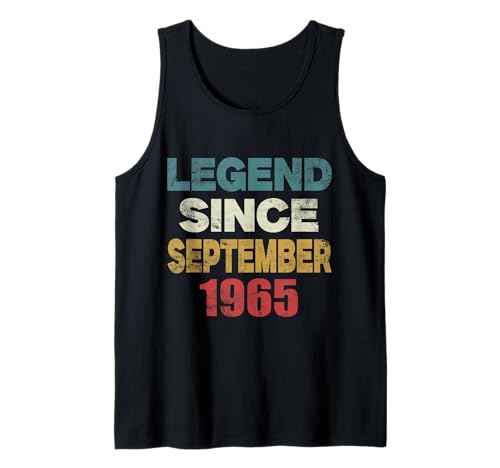 Legende 1965 65. Geburtstag Geschenke für Männer Frauen 1965 Geburtstag Tank Top von Archive Attire tee