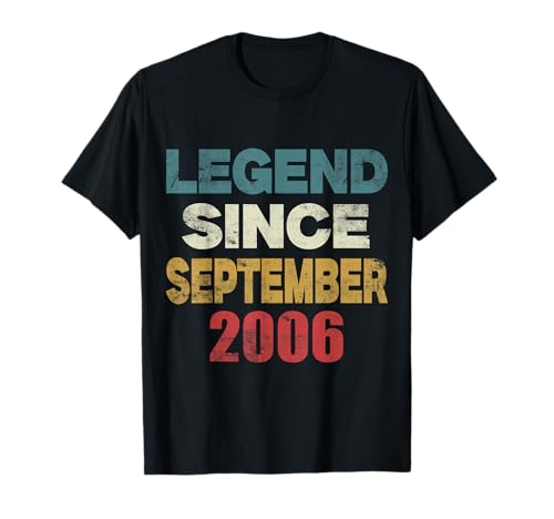 Legende 2006 19. Geburtstag Geschenke für Männer Frauen 2006 Geburtstag T-Shirt von Archive Attire tee