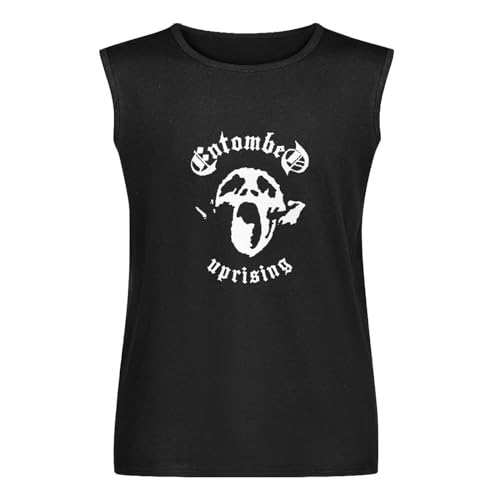 Entombed - Uprising Death Metal Entombed - Uprising Death Metal Men's Vests Tank Tops O-Neck 100% Cotton Undershirts Unisex Sleeveless Shirt XL von Arcoíris