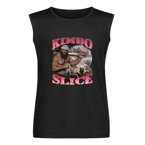 Vintage Kimbo Slice Boxer Collage Men's Vests Tank Tops O-Neck 100% Cotton Undershirts Unisex Sleeveless Shirt S von Arcoíris