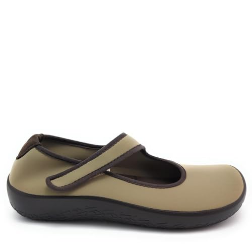 Arcopedico GEMÜTLICH Bailarina Barefoot Damen Eifel Tejido Adaptable BEIGE Talla Numeric_39 von Arcopedico