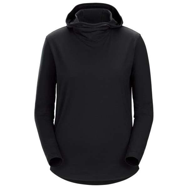 Arc'teryx - Women's Lana Wool Hoody - Merinoshirt Gr S schwarz von Arcteryx