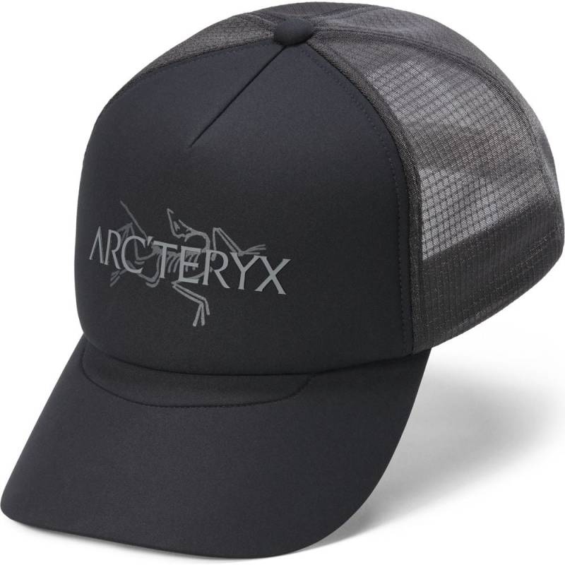 Arcteryx Bird Word Trucker Cap blkcloud L-XL von Arcteryx