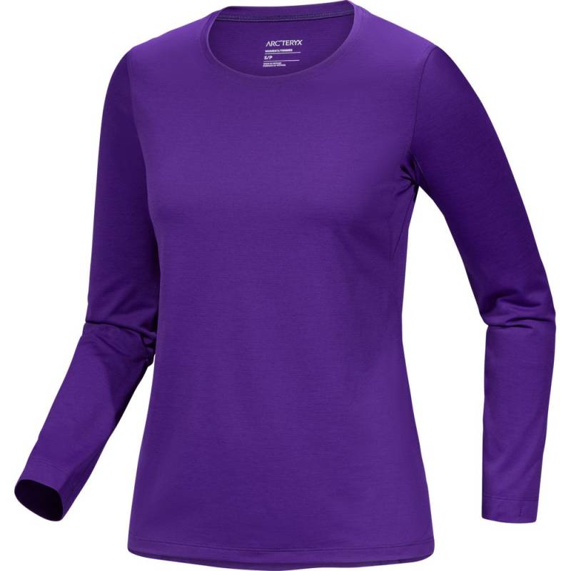 Arcteryx Taema Crew LS Damen Outdoorshirt azalea heather S von Arcteryx